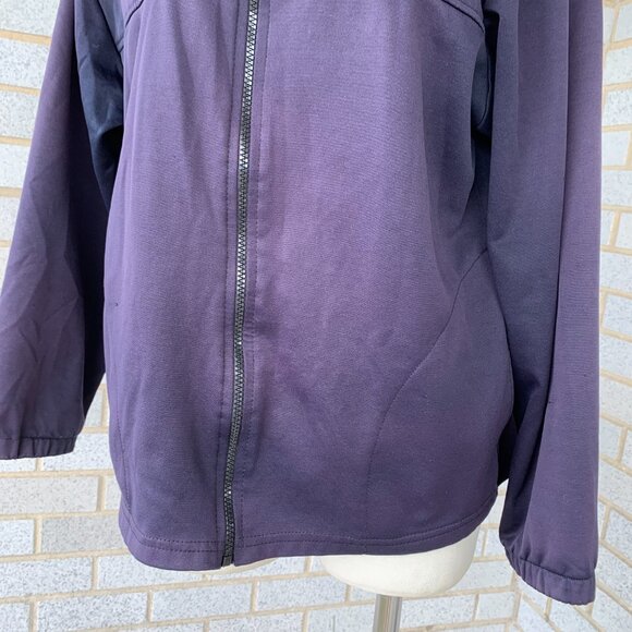 UNITED STATES OLYMPIC COMMITTEE WOMENS SPORTS JACKET SIZE M PURPLE BLACK - Picture 3 of 10